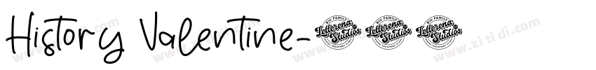 History Valentine字体转换
